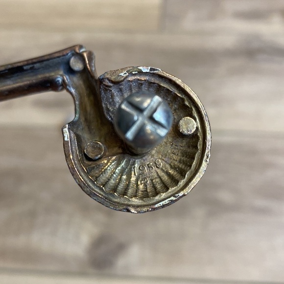 VTG Antique Brass Bamboo Drawer Pulls Hollywood Regency MCM - Picture 8 of 12